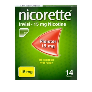 Nicorette Invisi 15 mg Nicotine Pleister 14ST Nicorette Invisi 15 mg Nicotine Pleister 14ST
