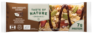 Taste of Nature Dark Chocolate Coconut Reep 40GR Taste of Nature Dark Chocolate Coconut Reep 40GR