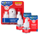 Roxasect Anti-Mug Bundel - Anti-Mug Muggenstekker Voordeelpak en 2 Navulverpakkingen - 3 Stuks