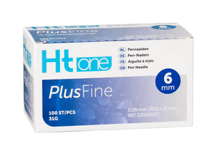 Ht One PlusFine Pennaalden 6 mm 31G 100ST Ht One PlusFine Pennaalden 6 mm 31G 100ST
