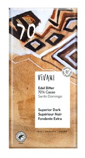 Vivani Superior Dark 70% Chocolade 100GR Vivani Superior Dark 70% Chocolade 100GR