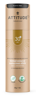 Attitude Tinted Mineral Sunscreen Face Stick SPF30 1ST