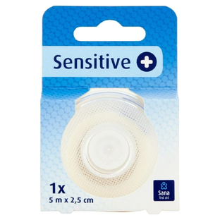 Sana First Aid Hechtpleister Sensitive 2,5cm 1ST Sana First Aid Hechtpleister Sensitive 2,5cm 1ST