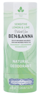 Ben & Anna Lemon & Lime Sensitive Deo Stick 40GR