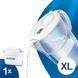 Brita Waterfilterkan Marella Wit XL + 1 Maxtra Filterpatroon 3,5LT brita XL filterkan Brita Waterfilterkan Marella Wit XL + 1 Maxtra Filterpatroon 3,5LT brita XL filterkan