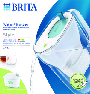 Brita Style Waterfilterkan Blauw + 1 Maxtra Filterpatroon 2,4LT Brita Style Waterfilterkan Blauw + 1 Maxtra Filterpatroon 2,4LT