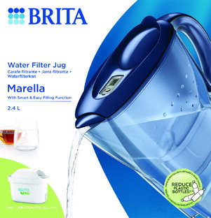 Brita Waterfilterkan Marella Blauw + 1 Maxtra Filterpatroon 2,4LT Brita Waterfilterkan Marella Blauw + 1 Maxtra Filterpatroon 2,4LT