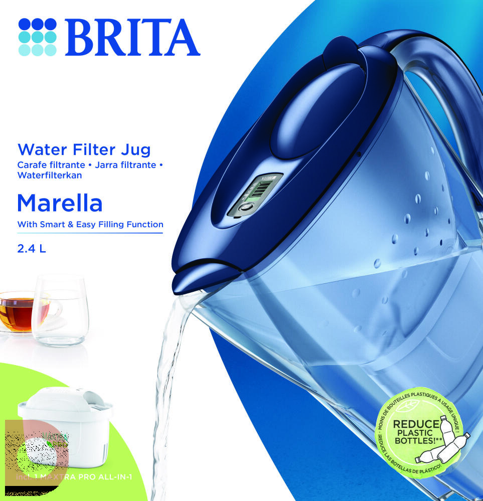 Het is goedkoop Reactor erotisch Brita Waterfilterkan Marella Blauw + 1 Maxtra Filterpatroon