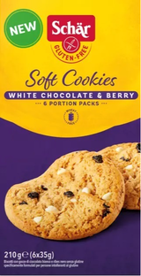 Schar White Choco & Berry Soft Cookies 210GR