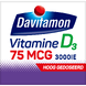 Davitamon VItamine D3 75 mcg Smelttablet 75TB 97465 Davitamon VItamine D3 75 mcg Smelttablet 75TB 97465