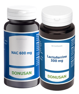 Bonusan NAC 600mg + Lactoferrine 300mg - Combiset 2 Stuks