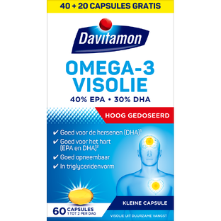 Davitamon Compleet Omega 3 Visolie 60CP Davitamon Compleet Omega 3 Visolie 60CP