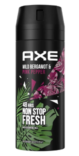 De Online Drogist Axe Wild Fresh Bergamot & Pink Pepper Deo & Bodyspray 150ML aanbieding