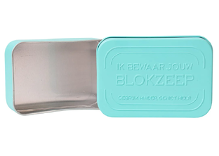 blokzeep Zeepblikje Aluminium –voor Body Blok/Scheer Blok 1ST  blokzeep Zeepblikje Aluminium –voor Body Blok/Scheer Blok 1ST