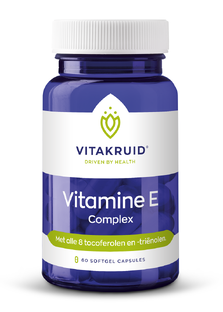 Vitakruid Vitamine E Complex 8 tocoferolen en -triënolen 60SG Vitakruid Vitamine E Complex 8 tocoferolen en -triënolen 60SG