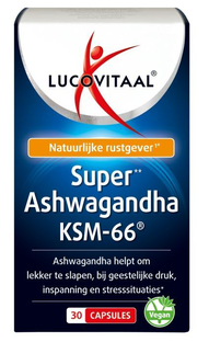 Lucovitaal Super Ashwagandha KSM-66 Capsules 30CP  Lucovitaal Super Ashwagandha KSM-66 Capsules 30CP