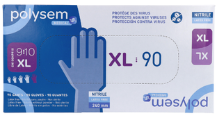 Polysem Nitril Handschoenen Maat XL 90ST