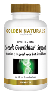 Golden Naturals Soepele Gewrichten & Kraakbeen Support Tabletten 120TB Golden Naturals Soepele Gewrichten & Kraakbeen Support Tabletten 120TB