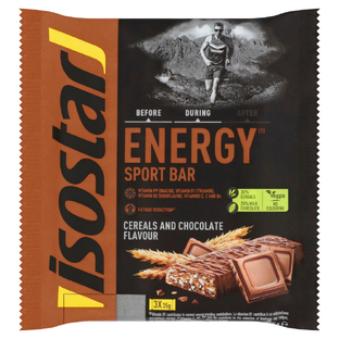 Isostar Energy Sport Bar Cereal Chocolate 3ST