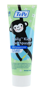 TePe Daily Kids Tandpasta 0-6 Jaar Mild Peppermint 75ML 