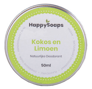 HappySoaps Kokos & Limoen Deodorant 50GR HappySoaps Kokos & Limoen Deodorant 50GR
