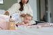 HappySoaps Baby & Kids Body Oil Bar 80GR baby model sfeerbeeld