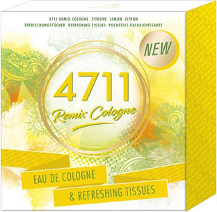 4711 Remix Lemon Eau De Cologne & Refreshing Tissues 1ST 4711 Remix Lemon Eau De Cologne & Refreshing Tissues 1ST