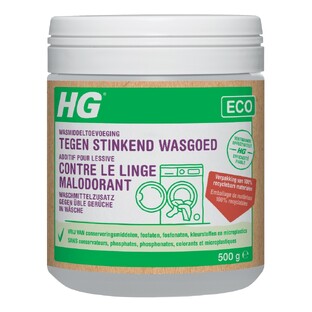 HG Eco Wasmiddeltoevoeging Stinkend Wasgoed 500GR HG Eco Wasmiddeltoevoeging Stinkend Wasgoed 500GR