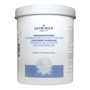 Jacob Hooy Magnesiumcitraat Poeder 1KG Jacob Hooy Magnesiumcitraat Poeder 1KG