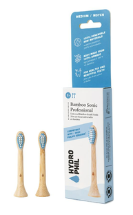 Hydrophil Sonicare Bamboe Opzetborstels Medium Soft 2ST