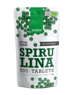 Purasana Vegan Spirulina Tabletten 500TB Purasana Vegan Spirulina Tabletten 500TB