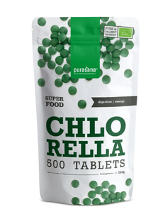 Purasana Biologische Chlorella Tabletten 500TB Purasana Biologische Chlorella Tabletten 500TB