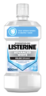 De Online Drogist Listerine Advanced White Mondspoeling 500ML aanbieding