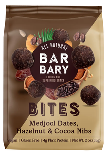 BarBary Bites Hazelnut & Cacao Nibs 55GR