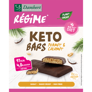 Damhert Regime Keto Bar - Peanut/Coco 240GR Damhert Regime Keto Bar - Peanut/Coco 240GR