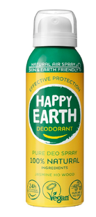 Happy Earth 100% Natural Deo Spray Jasmine Ho Wood 100ML Happy Earth 100% Natural Deo Spray Jasmine Ho Wood 100ML