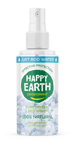 Happy Earth 100% Natural Deo Crystal Deo Spray Refillable 50GR Happy Earth 100% Natural Deo Crystal Deo Spray Refillable 50GR