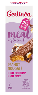 Gerlinéa Maaltijdrepen Peanut Nougat 116GR Gerlinéa Maaltijdrepen Peanut Nougat 116GR