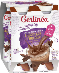 Gerlinéa Drinkmaaltijd Chocolade 4 pack 944ML Gerlinéa Drinkmaaltijd Chocolade 4 pack 944ML
