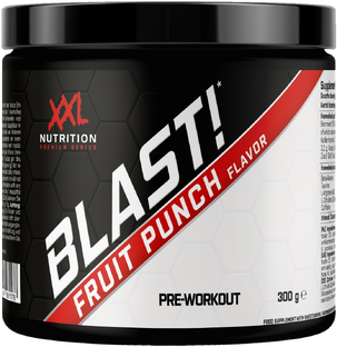 XXL Nutrition Blast! Pre Workout - Fruit Punch 300GR XXL Nutrition Blast! Pre Workout - Fruit Punch 300GR