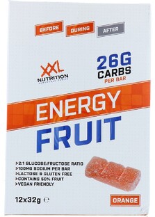 XXL Nutrition Energie Fruit Bar - Orange 384GR  XXL Nutrition Energie Fruit Bar - Orange 384GR