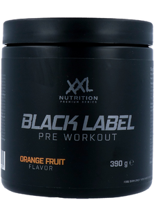 XXL Nutrition Black Label Pre Workout - Orange Fruit 390GR XXL Nutrition Black Label Pre Workout - Orange Fruit 390GR