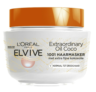 De Online Drogist Elvive Haarmasker Extraordinary Oil Fijne Kokosolie 300ML aanbieding