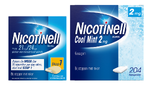 Nicotinell Combineer Pleister 21 mg (7st) en Kauwgom Cool Mint 2 mg (204st) - 2 Stuks