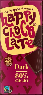 Happy Chocolate Dark 80% Cacao 85GR Happy Chocolate Dark 80% Cacao 85GR