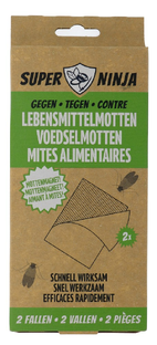 Super Ninja Ninja Mottenvallen Voedsel 2ST Super Ninja Ninja Mottenvallen Voedsel 2ST