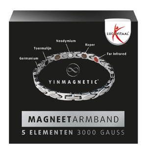 Lucovitaal Yinmagnetic Magneet Armband Zilver 1ST Lucovitaal Yinmagnetic Magneet Armband Zilver 1ST