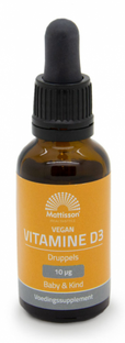 Mattisson HealthStyle Vitamine D3 Baby&Kind Vegan Druppels 25ML Mattisson HealthStyle Vitamine D3 Baby&Kind Vegan Druppels 25ML