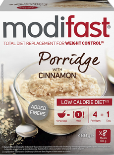 De Online Drogist Modifast Weight Control Porridge Cinnamon 480GR aanbieding