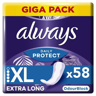 Always Daily Protect Extra Long Inlegkruisjes 58ST Always Daily Protect Extra Long Inlegkruisjes 58ST